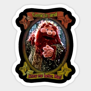 Muppet Christmas Carol - Come In And Know Me Better Man Sticker